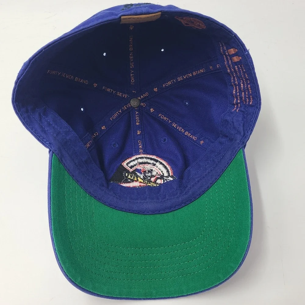Columbus Jets Hat Fitted M 47 Brand Franchise Blue Red MiLB Baseball Defunct Men